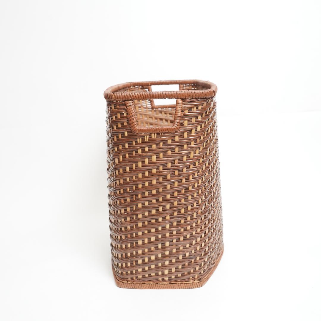 【未使用級】ラタン 収納ボックス ダスト ゴミ箱