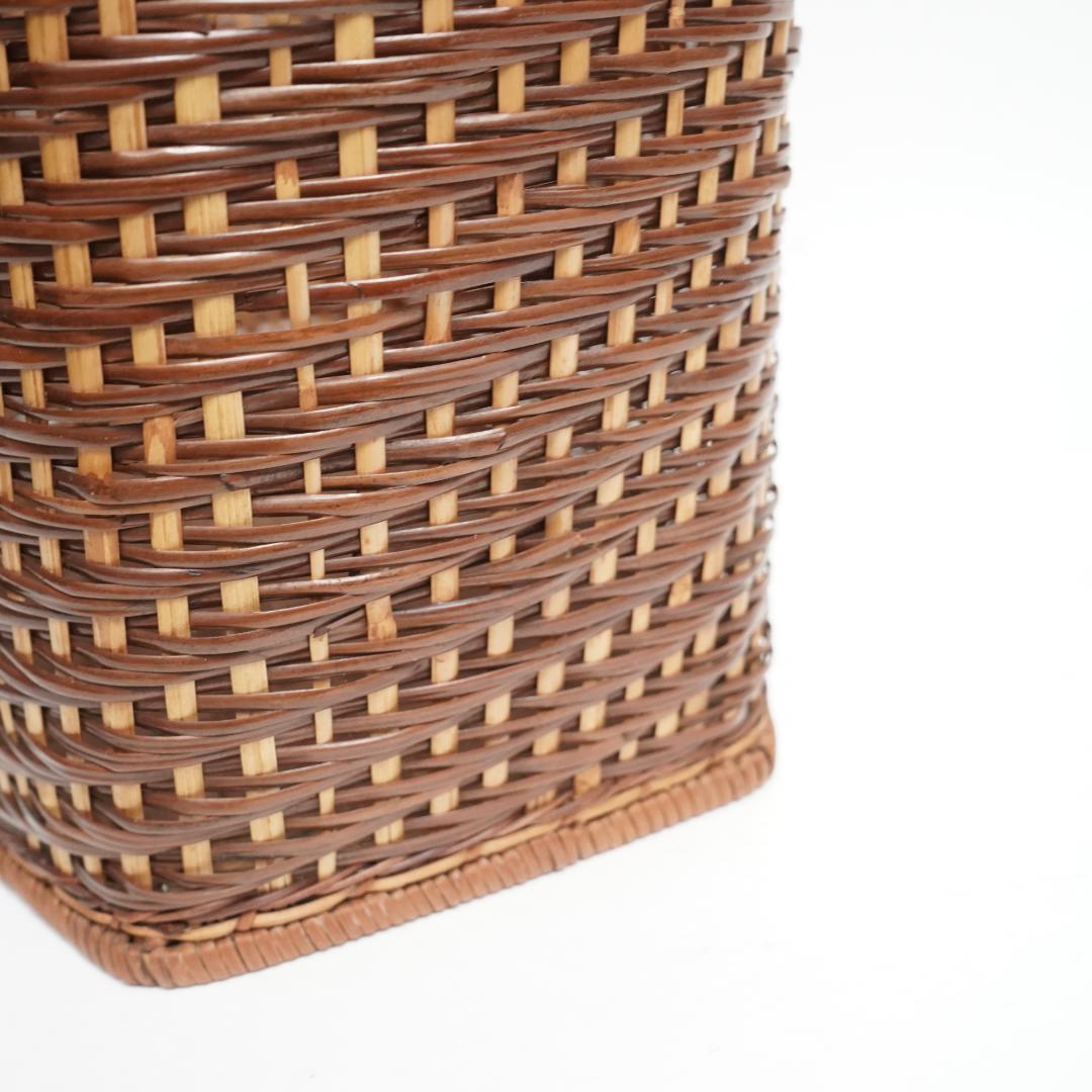 【未使用級】ラタン 収納ボックス ダスト ゴミ箱