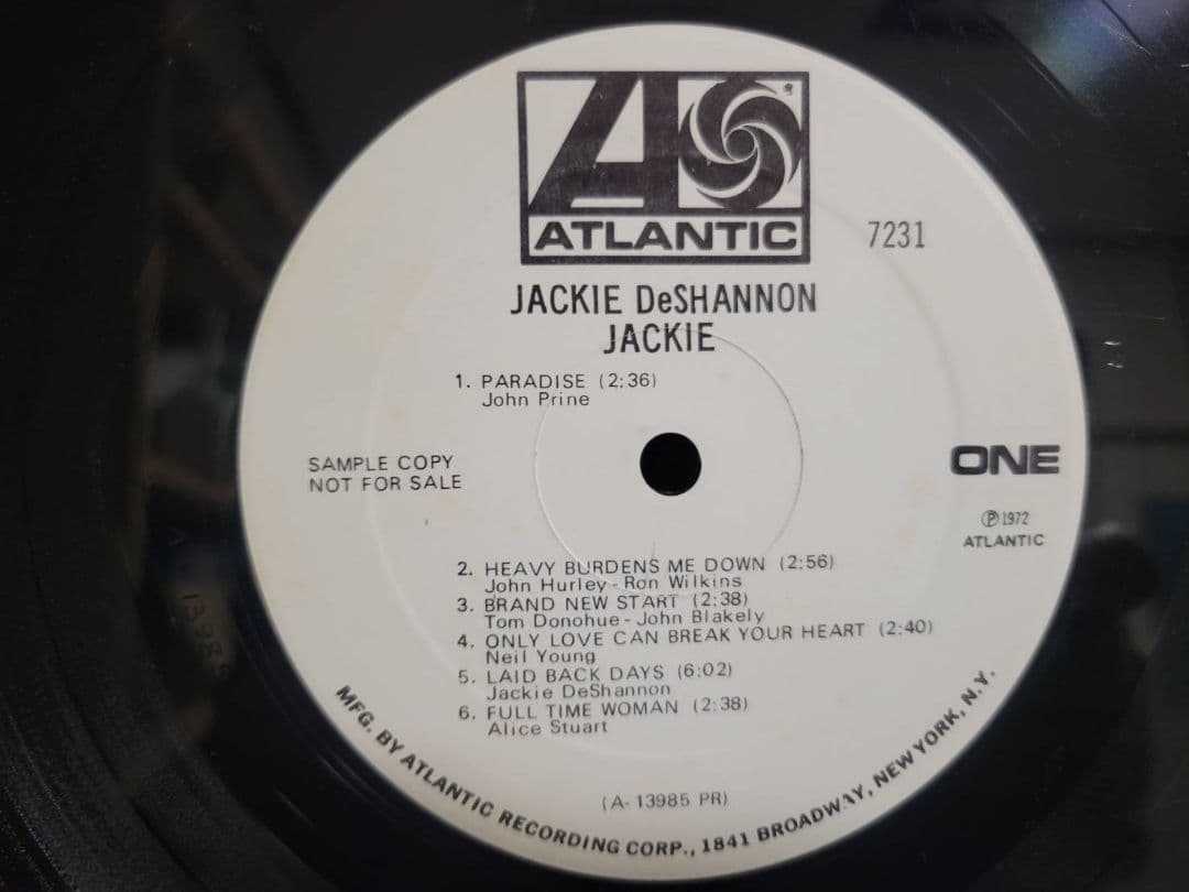 Jackie DeShannon 『Jackie』プロモ・モノラル盤　オリジ