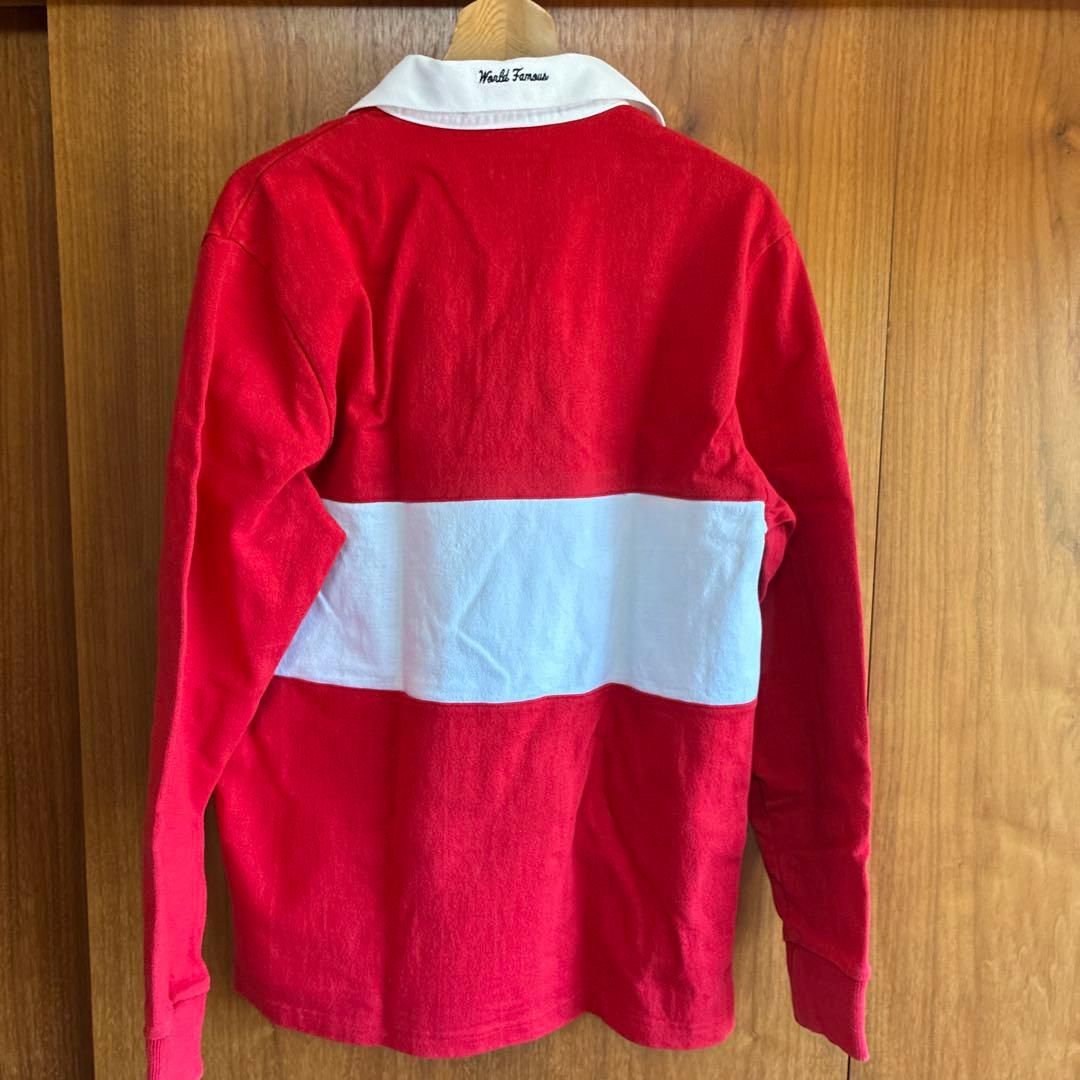 Supreme ポロシャツ M レッド　ラガーシャツ　ボックスロゴ