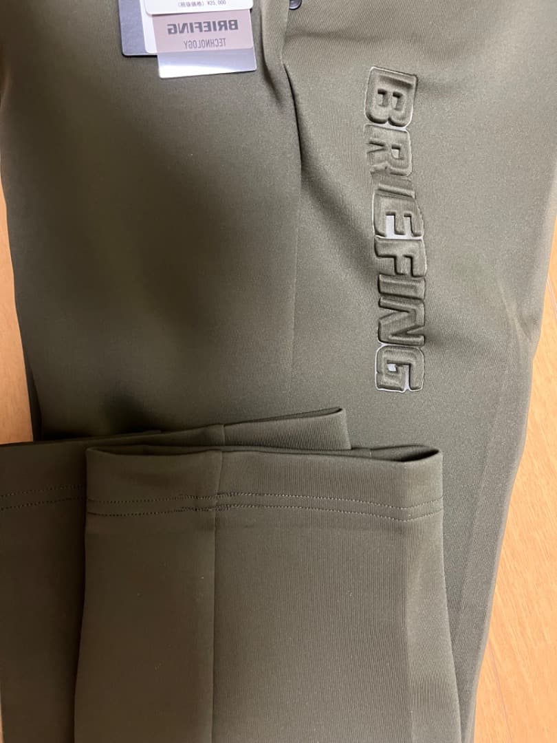 BRIEFING GOLF　3Dロゴ パンツ 立体BRIEFINGロゴ　カーキ