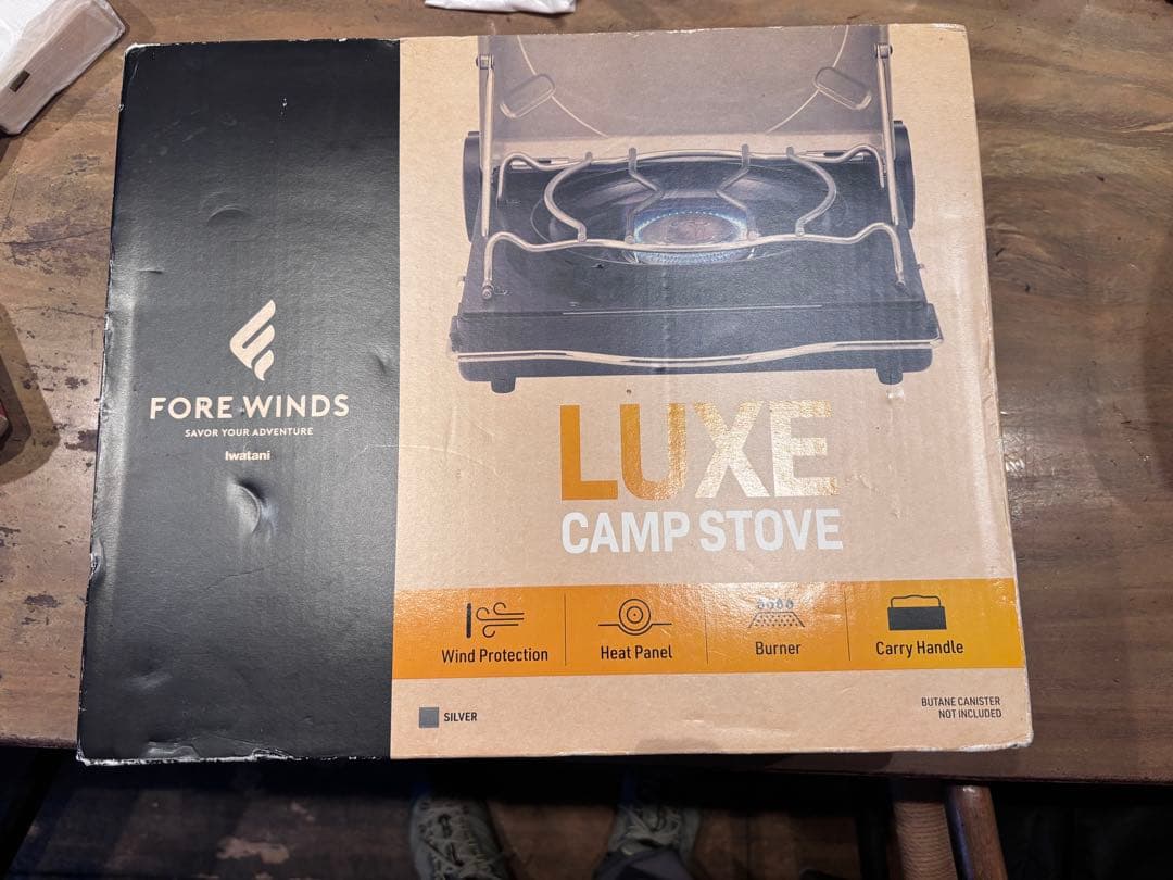 FORE WINDOW カセットコンロ(新品、未開封)カラー/グレー