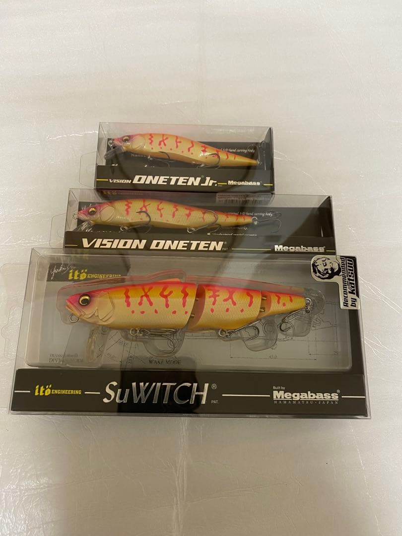 Megabass ワンテン& SuWITCH 3点セットサクラコーチsp-c