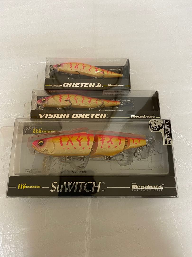 Megabass ワンテン& SuWITCH 3点セットサクラコーチsp-c