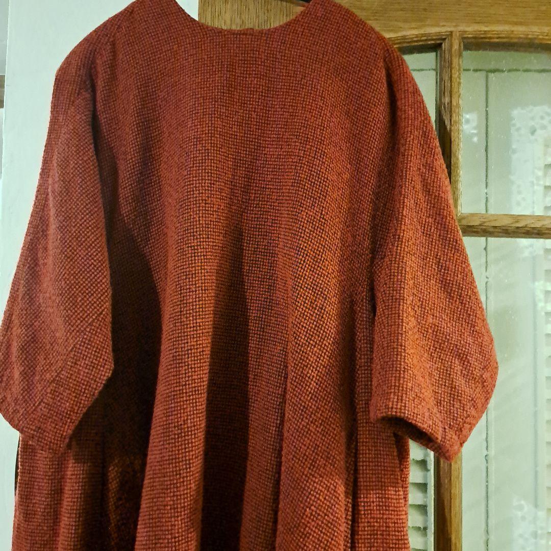 susuriススリ　フリッパーワンピース　ウール100％　赤