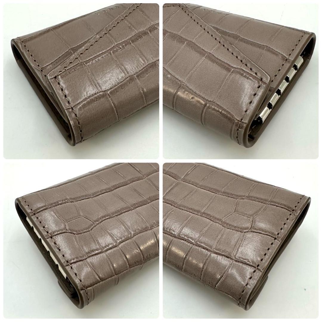 BONAVENTURA ボナベンチュラ 4連キーケース クロコ型押し 男女兼用