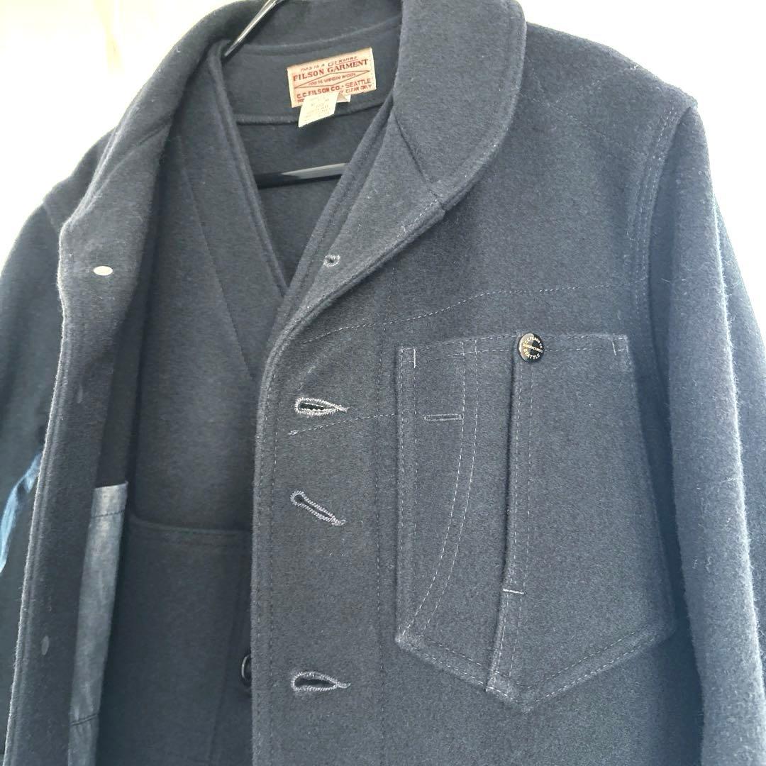 フィルソン　FILSON ウール ネイビー ベスト　ジャケット　USA