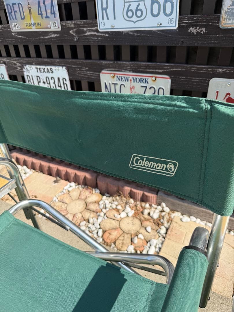 2脚セット　テーブル付き折りたたみチェア　コールマン　キャンプ　アウトドア