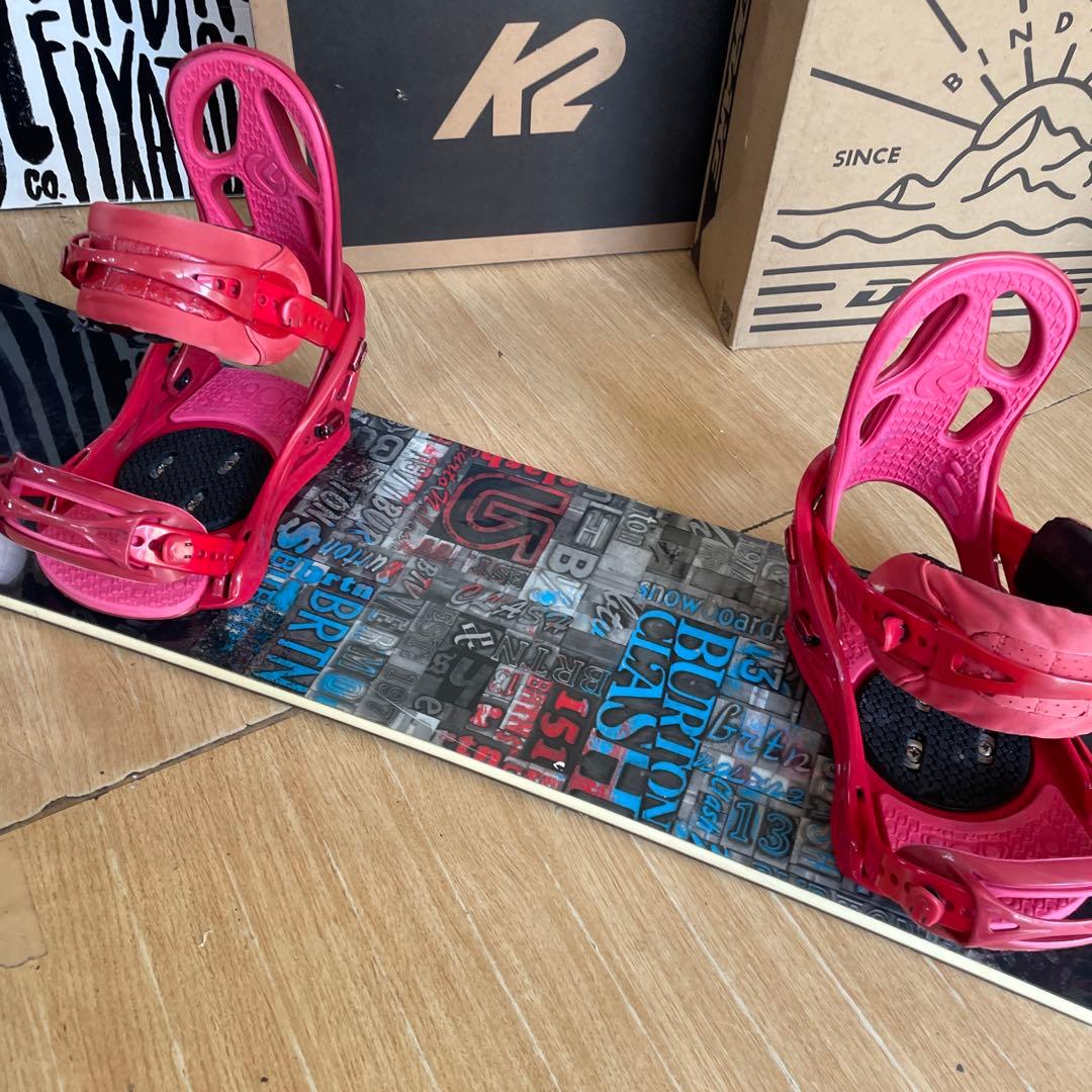 BURTON×FLUX　バートンスノーボードセット　フラックス　バインディング付