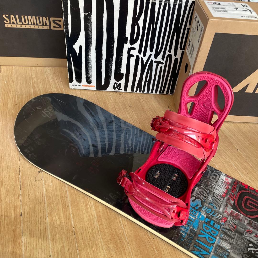 BURTON×FLUX　バートンスノーボードセット　フラックス　バインディング付