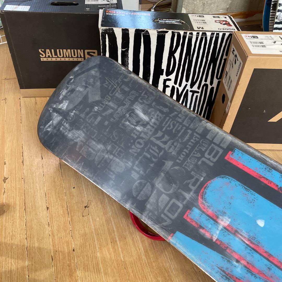 BURTON×FLUX　バートンスノーボードセット　フラックス　バインディング付