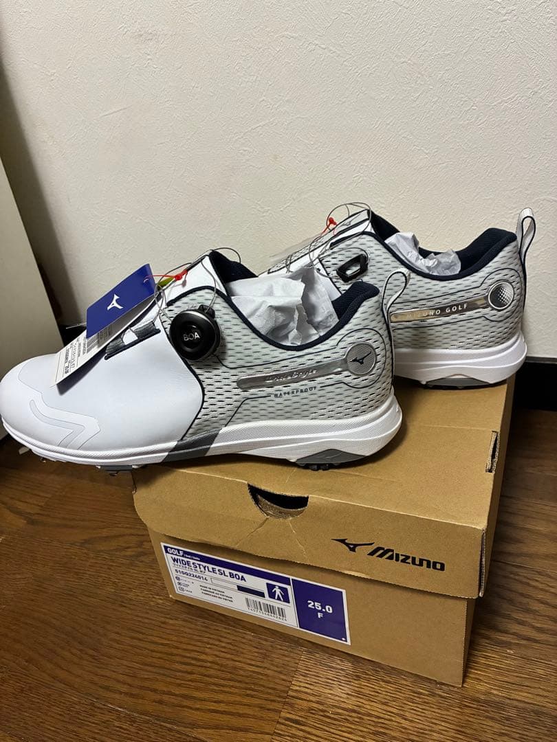 ミズノ(MIZUNO) ゴルフシューズ ソフトスパイク ワイドスタイルSLボア