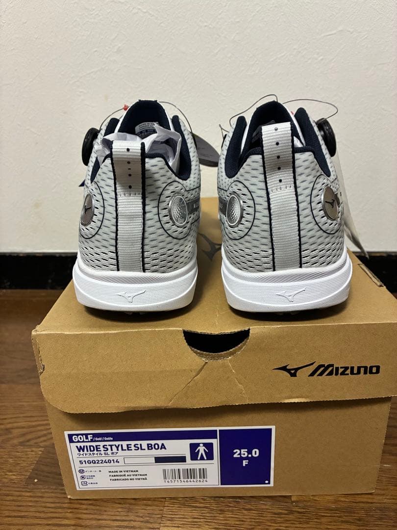 ミズノ(MIZUNO) ゴルフシューズ ソフトスパイク ワイドスタイルSLボア