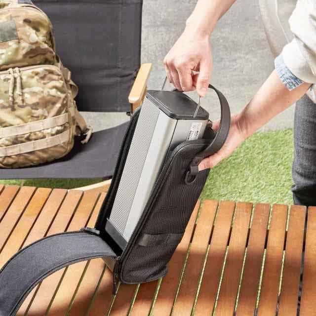 専用収納袋付 イワタニ 折り畳み式コンロ キャンプストーブ FW-FS01-BK