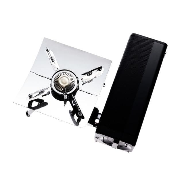 専用収納袋付 イワタニ 折り畳み式コンロ キャンプストーブ FW-FS01-BK