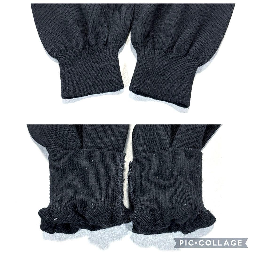 マンシングウェア　M ニットセーター　ペンギン　ブラック　クルーネック