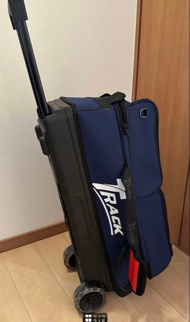 Track ボウリング 3ボールバッグ ネイビー スリムモデル