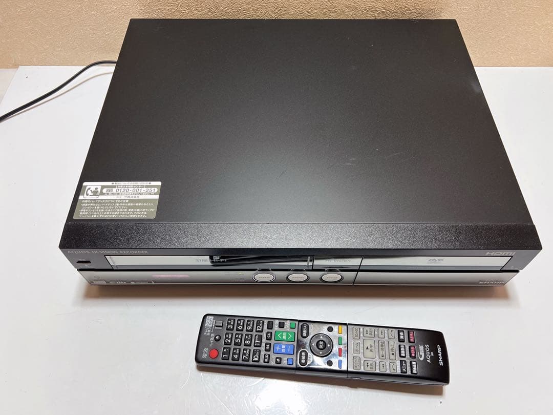 VHS・DVDレコーダー SHARP DV-ACV52 ギア交換品