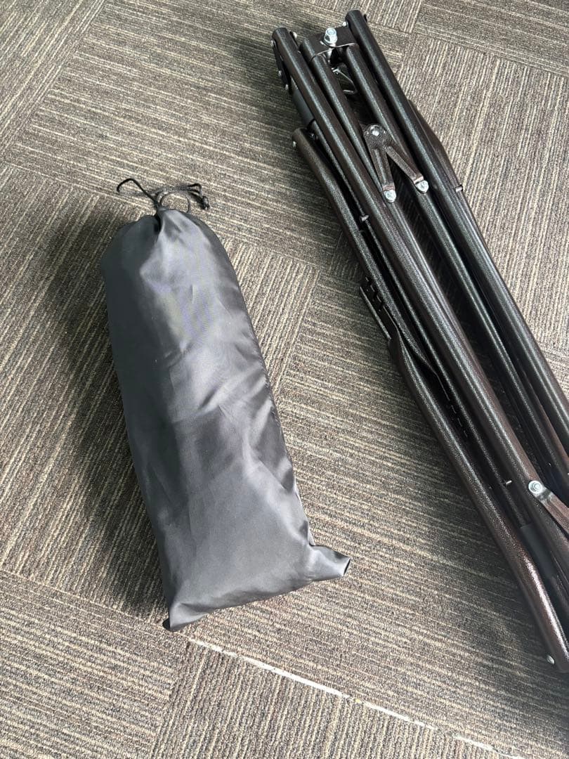 ブラウンハンモック スチールフレーム付き