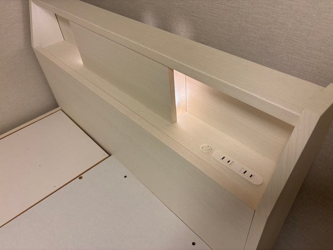 ニトリ　シングルベッドフレーム(アザン3 チェスト40J/WW)※解体済み