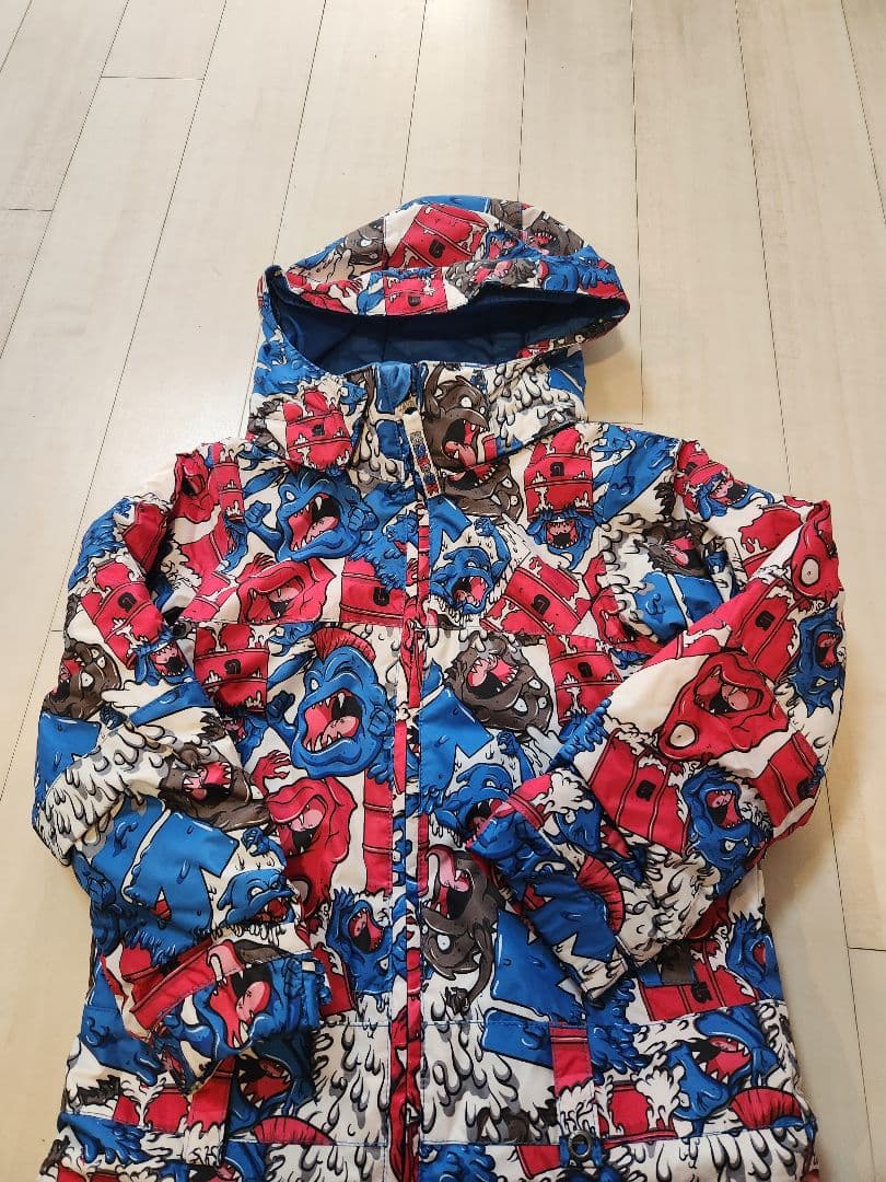 Rさま専用　BURTON キッズ モンスター柄スキーウェア つなぎ 4Tサイズ