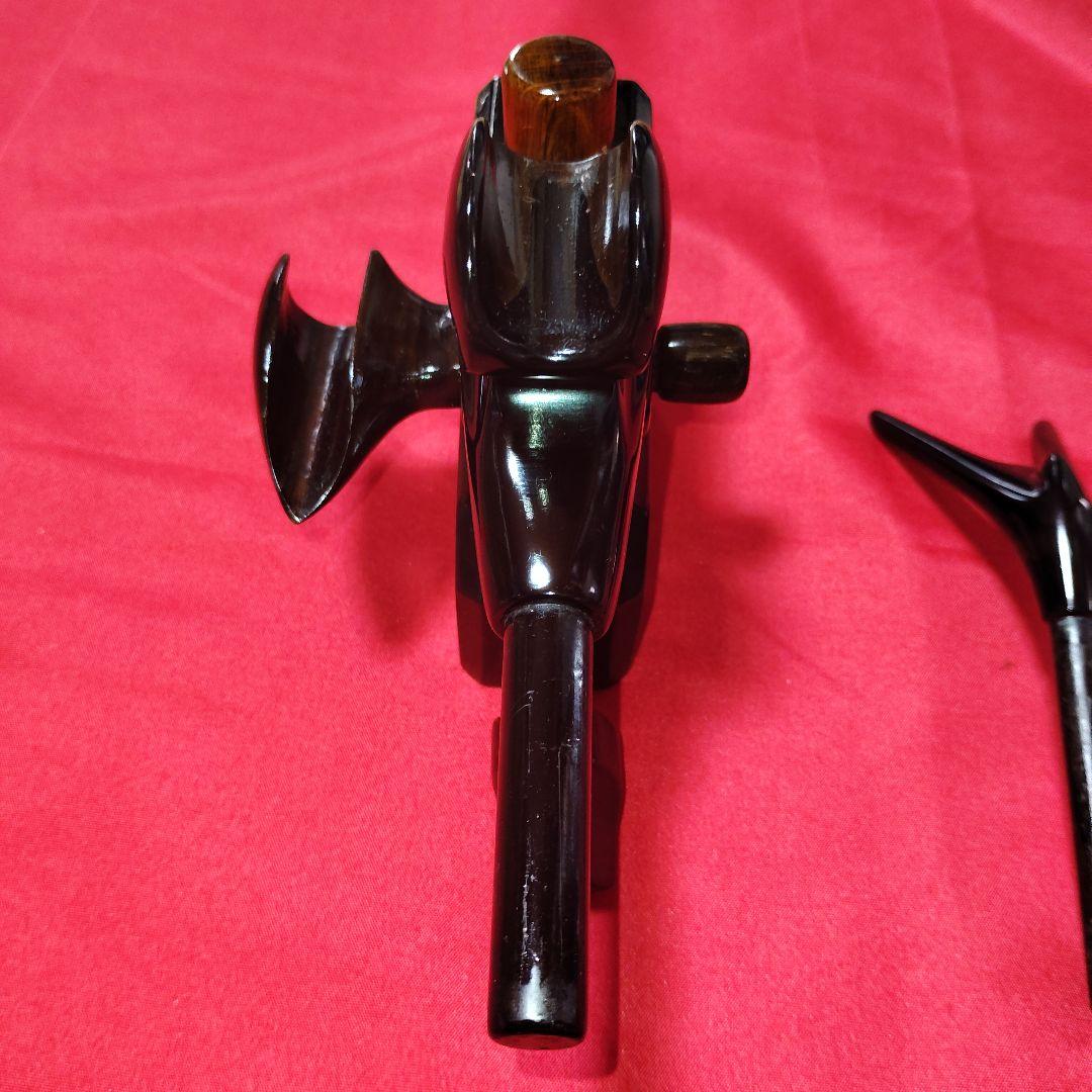 ヘラブナ万力★黒檀欅大砲型万力☆竿枕☆竿置き部左右変更可能です★166