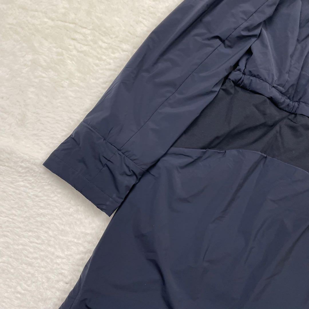 美品　Pearly Gates フリースライニング フード付ジャケット ネイビー