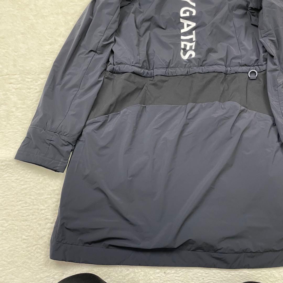 美品　Pearly Gates フリースライニング フード付ジャケット ネイビー