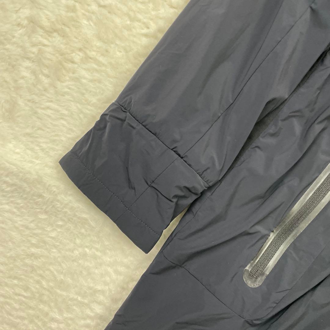 美品　Pearly Gates フリースライニング フード付ジャケット ネイビー