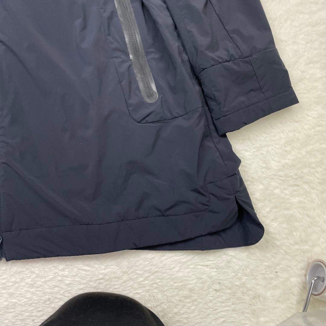 美品　Pearly Gates フリースライニング フード付ジャケット ネイビー