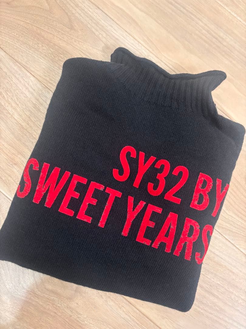 【超美品】SY32 GOLF Lモックネック ニット ブラック 人気