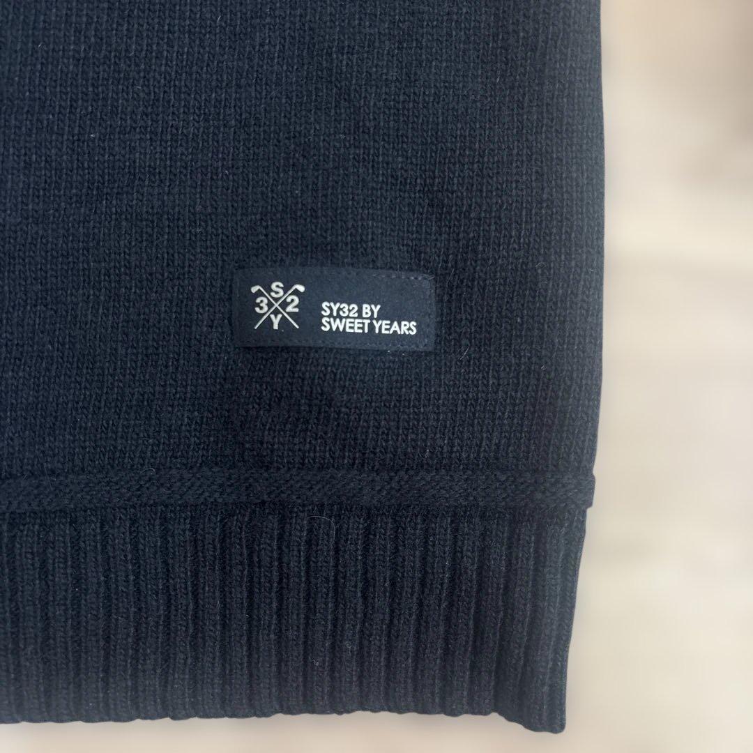 【超美品】SY32 GOLF Lモックネック ニット ブラック 人気