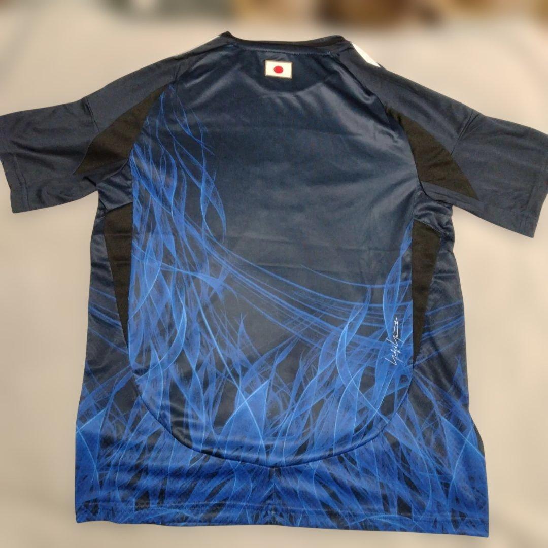 【タグ付】Y-3 サッカー日本代表 レプリカユニフォーム 炎柄 半袖 Sサイズ