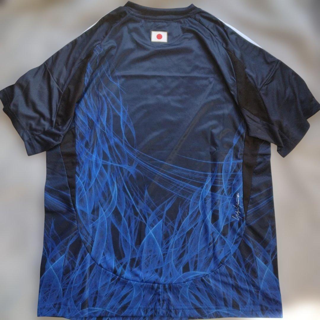 【タグ付】Y-3 サッカー日本代表 レプリカユニフォーム 炎柄 半袖 Sサイズ