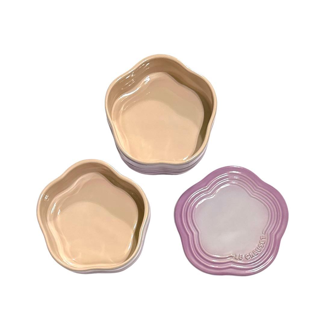 ルクルーゼ　スタッキングラムカン　カトレア　重箱