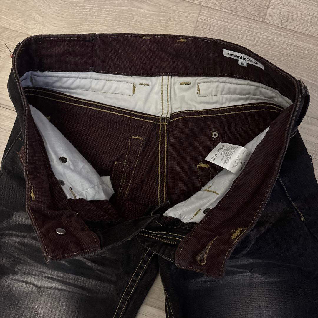 semanticdesign ギミック ブーツカットデニム Y2K アーカイブ