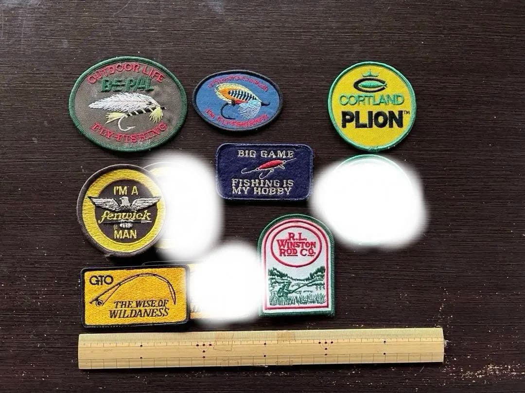 フライフィッシング　ワッペン　7枚