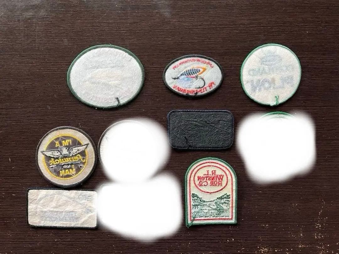 フライフィッシング　ワッペン　7枚