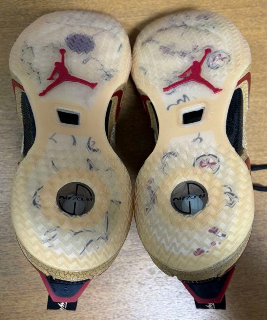 NIKE/Air Jordan 23 八村塁選手 ベージュ/レッド 24.5cm