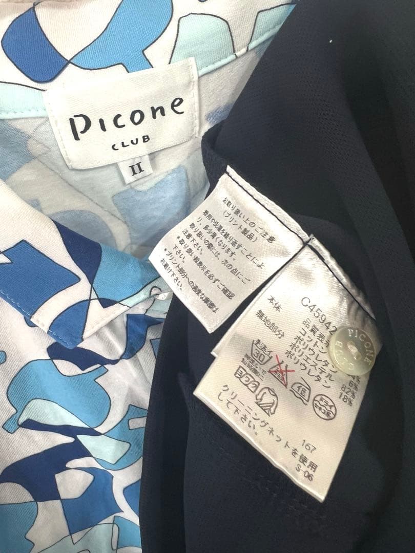 PICONE CLUB ポロシャツワンピース　半袖　日本製