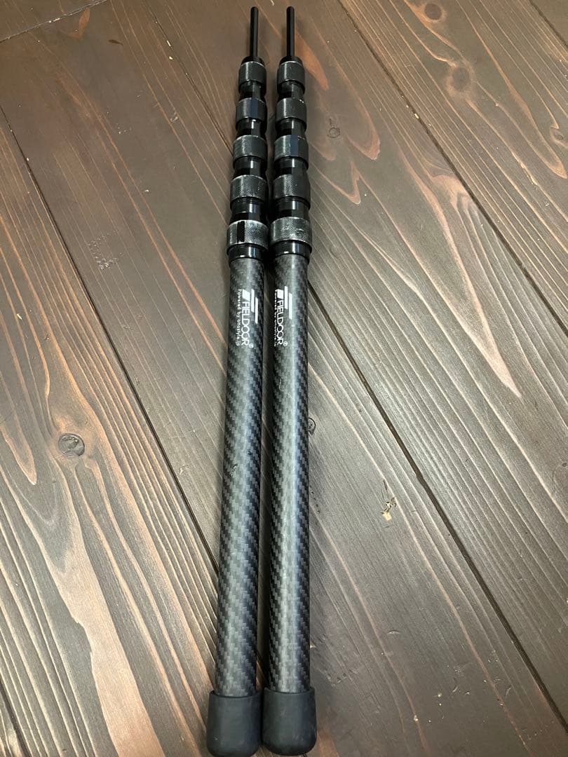 FIELDOOR カーボン タープポール テントポール 伸縮式　２本セット