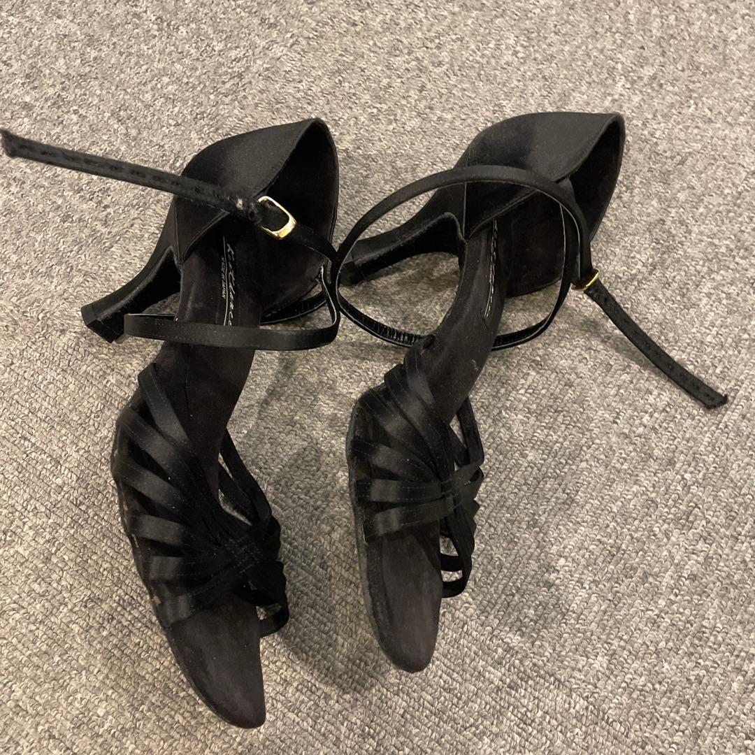 Kentdance 社交ダンス ラテンシューズ 23.5cm 黒 3足セット