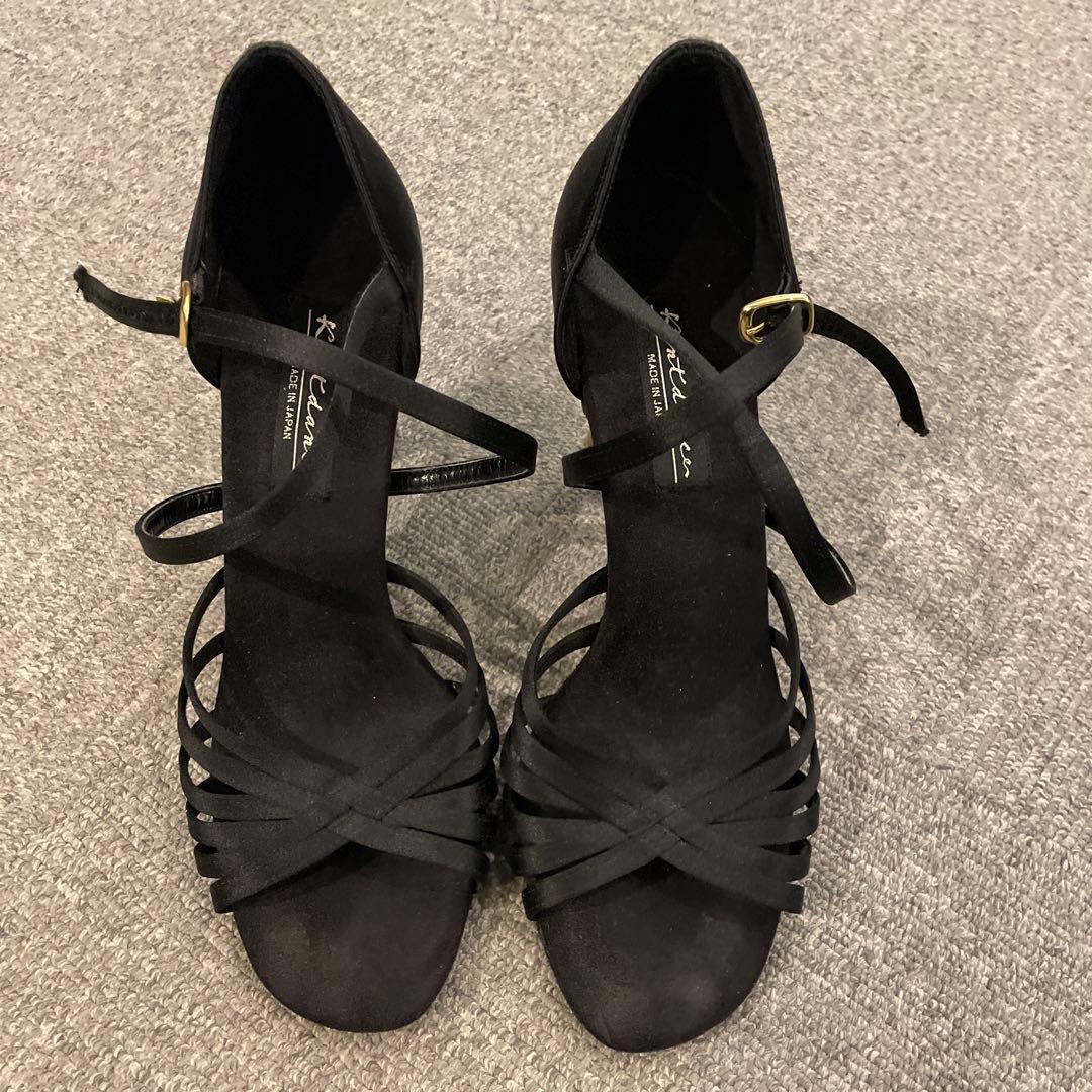 Kentdance 社交ダンス ラテンシューズ 23.5cm 黒 3足セット