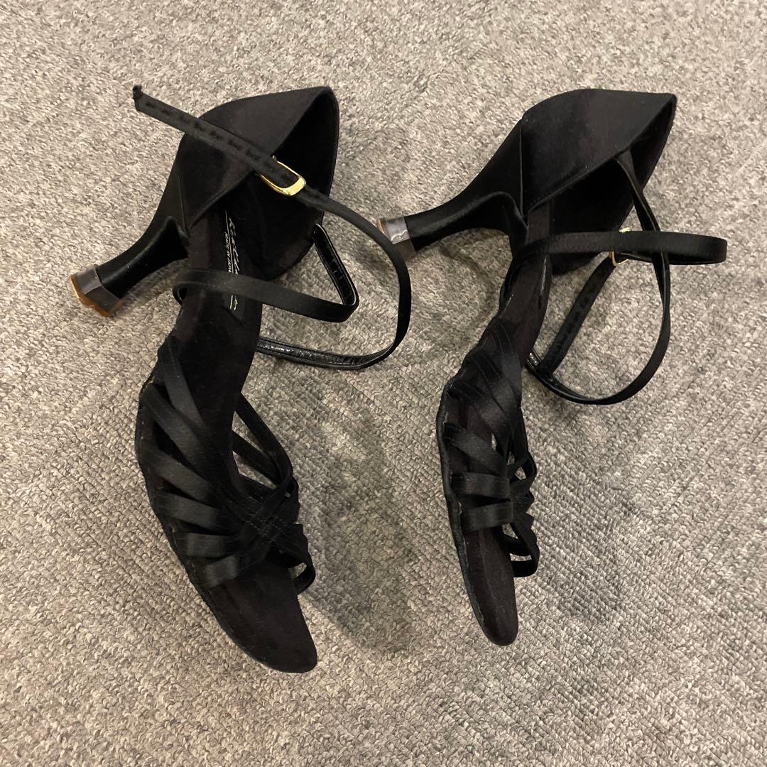 Kentdance 社交ダンス ラテンシューズ 23.5cm 黒 3足セット