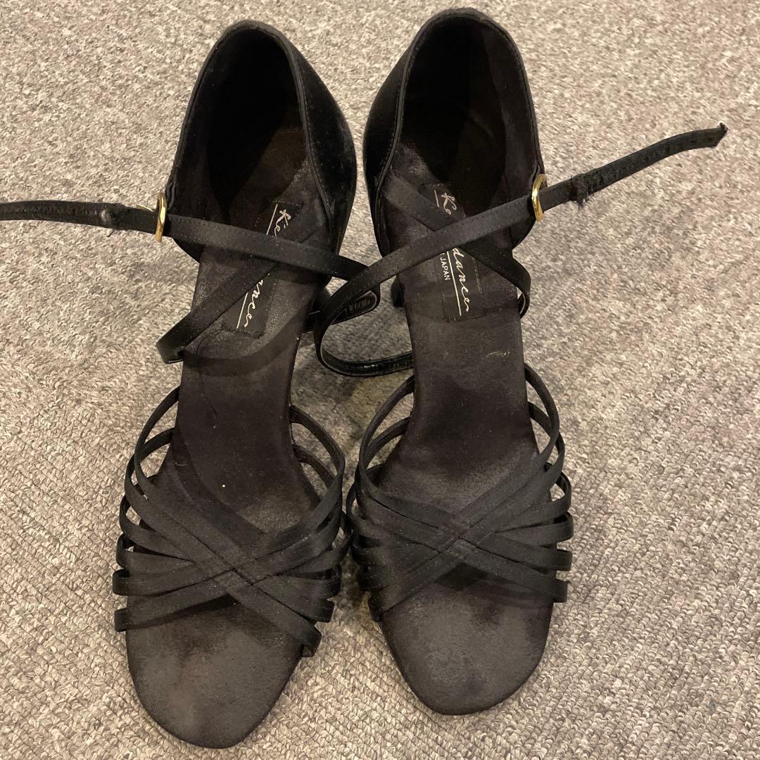 Kentdance 社交ダンス ラテンシューズ 23.5cm 黒 3足セット