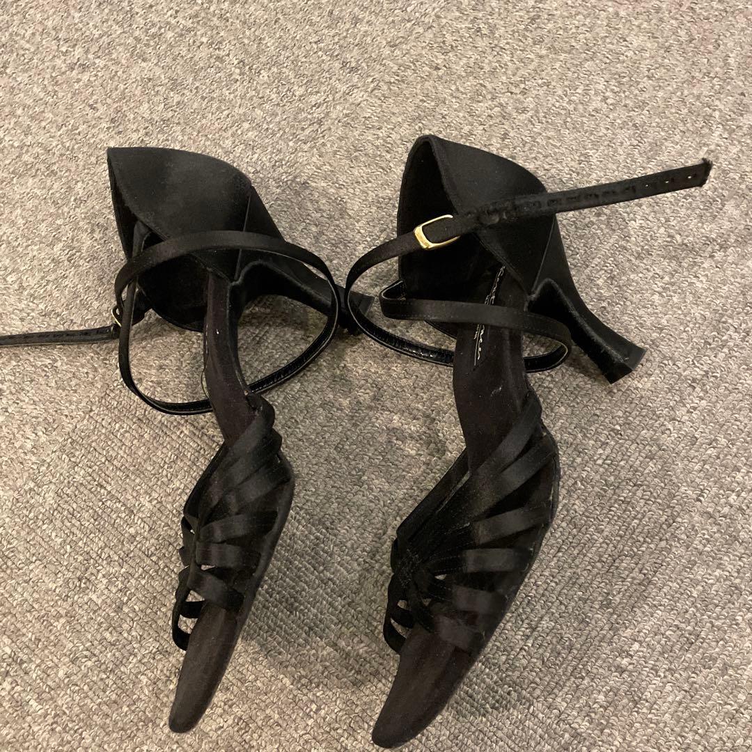 Kentdance 社交ダンス ラテンシューズ 23.5cm 黒 3足セット