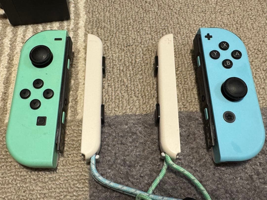 Nintendo Switch 本体 + 付属品。どうぶつの森デザイン