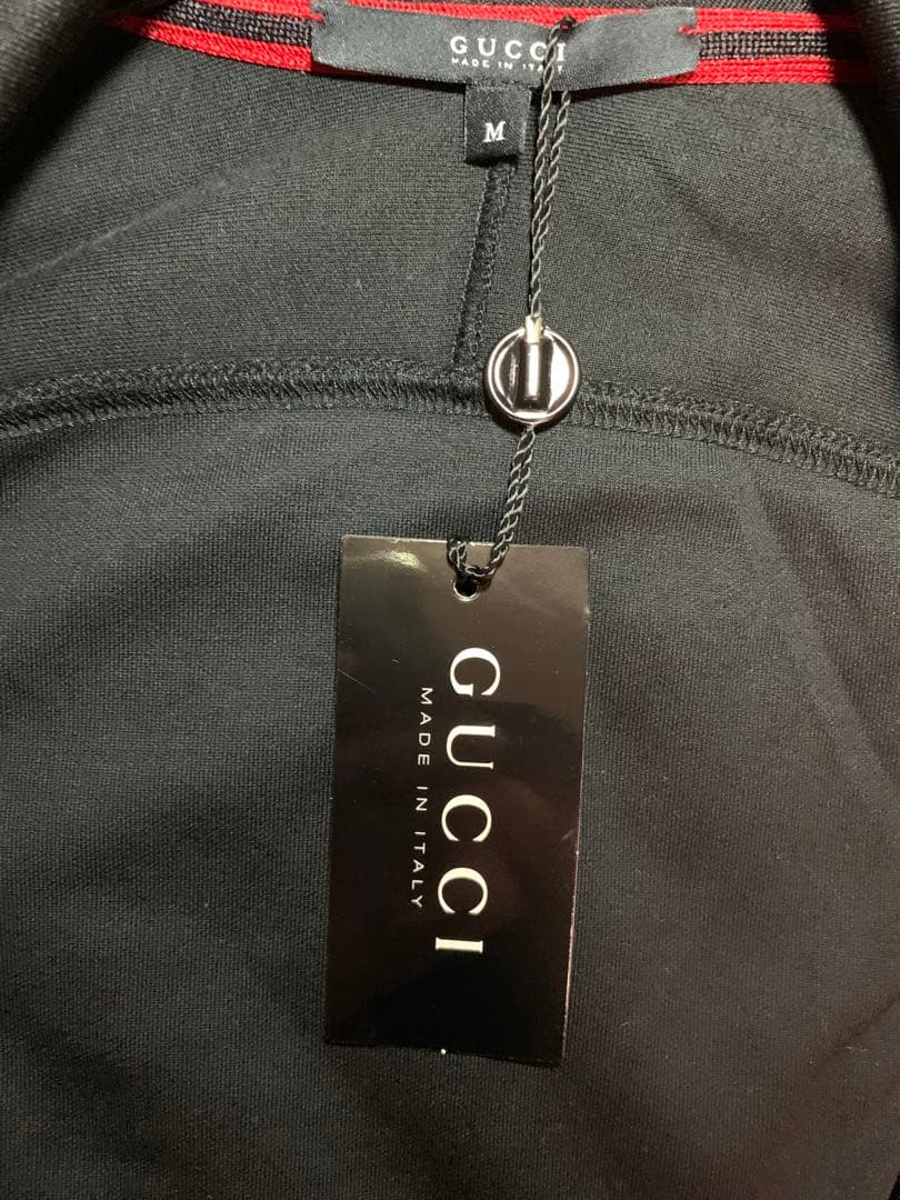 GUCCI ブラック フリル襟カーディガン フロントオープン