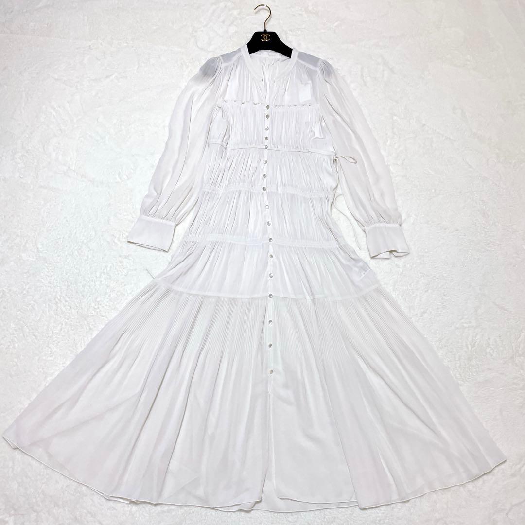 【未使用】COCODEAL ココディール ギャザードロストティアードワンピース