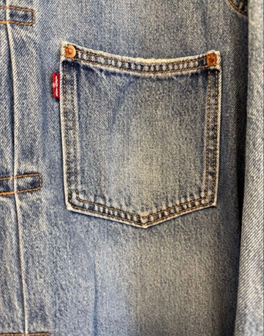 リーバイス　TYPE1トラッカージャケット　ユーズド加工　大戦【激レアTバック